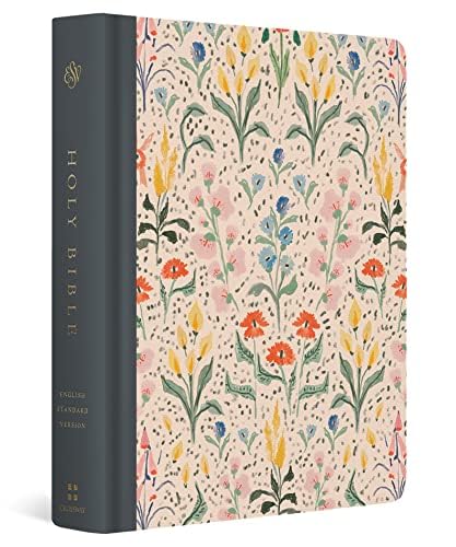 Esv Single Column Journaling Bible, Artist Series, Red Letter (Cloth Over Board, Lulie Wallace, In Bloom)