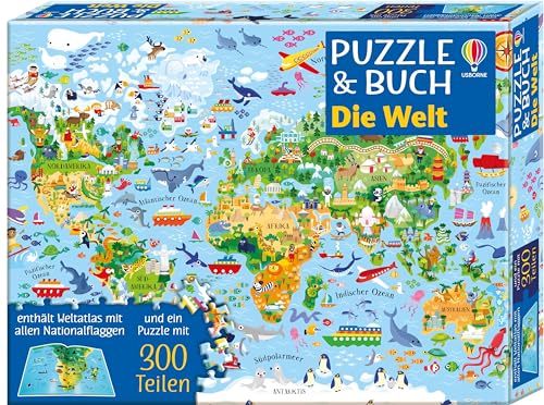 Puzzle Und Buch: Die Welt: 300-Teiliges Puzzle Plus Begleitbuch - Ab 7 Jahren