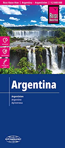 Reise Know-How Landkarte Argentinien 1 : 2.000.000: Reiß- Und Wasserfest