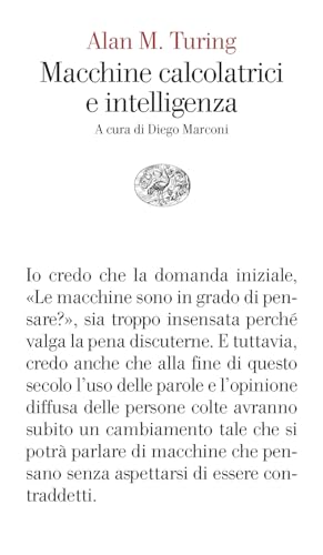 Macchine Calcolatrici E Intelligenza