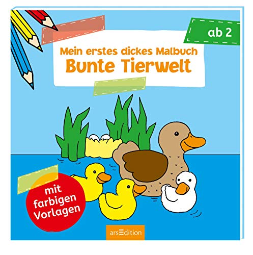 Mein Erstes Dickes Malbuch Bunte Tierwelt