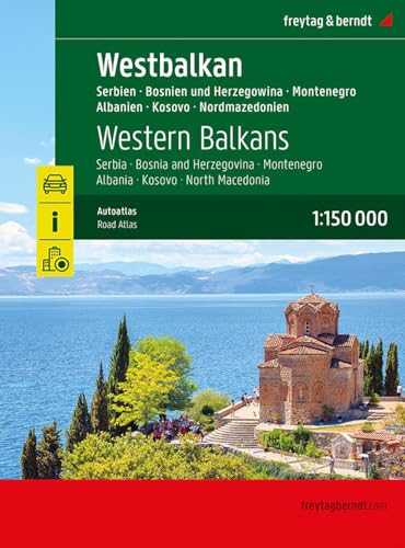Westbalkan 1.500.000: Wegenatlas 1:150.000: Bs Sp