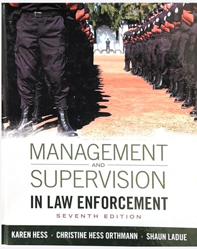 Management And Supervision In Law Enforcement