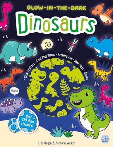 Glow-In-The-Dark Dinosaurs Sticker Activity Book