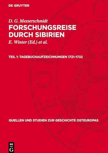Forschungsreise Durch Sibirien, Teil 1, Tagebuchaufzeichnungen 1721-1722