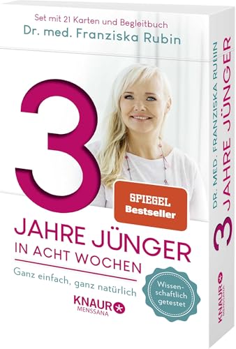 3 Jahre Jünger In Acht Wochen: Ganz Einfach, Ganz Natürlich | Die Verjüngungs-Box Mit 21 Karten Und Anleitungsbuch: Ganzheitlich Und Natürlich