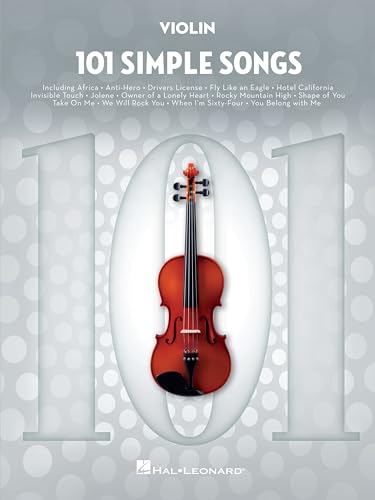 101 Simple Songs. Violine Solo.: For Violin