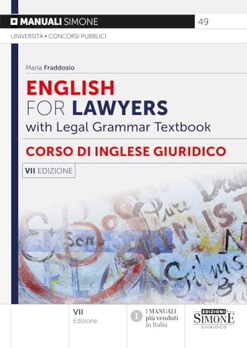 English For Lawyers With Legal Grammar Textbook Corso Di Inglese Giuridico