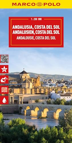 Andalusia, Costa Del Sol, Seville, Cordoba, Granada Marco Polo Map: Sevilla, Cordoba, Granada
