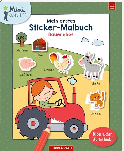 Mein Erstes Sticker-Malbuch: Bauernhof: Bilder Suchen, Wörter Finden
