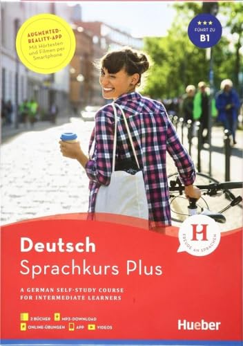 Sprachkurs Plus Deutsch B1, Englische Ausgabe. Buch Mit Audios Und Videos Online, App, Online-Übungen Und Begleitbuch: A German Self-Study Course For