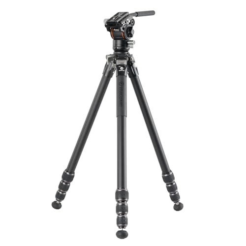Vanguard Alta Pro 3Vl 264Av14 - Treppiede Video In Alluminio, Testa A Sfera Veo Pv-14 E Base Di Livellamento