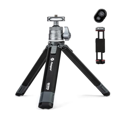 Fotopro Mini Treppiede Estensibile Per Fotocamera, In Lega Di Alluminio, Treppiede Portatile Con Testa A Sfera, Supporto Universale Per Tablet, Telefo