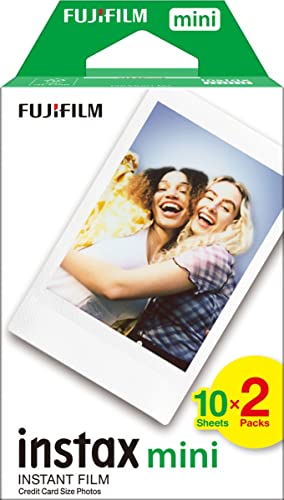 Fujifilm 16386016 Instax Mini Film Pellicola Istantanea Per Fotocamere Instax Mini, Formato 46X62 Mm, Confezione Da 20 Foto