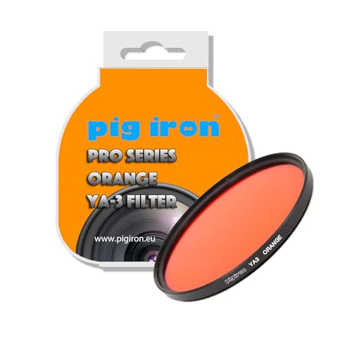 Pig Iron Orange Ya3 Pro Filter. Booster A Contrasto Per Fotografia In Bianco E Nero, Filtro Obiettivo Fotocamera Effetti Speciali (52Mm)