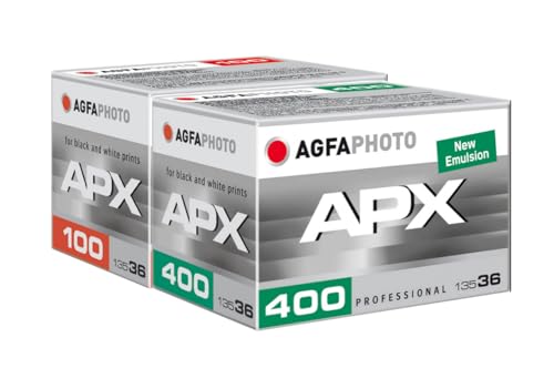 Agfaphoto Apx Test Set Je 100/400 Asa Nero Bianco Film Per Foto