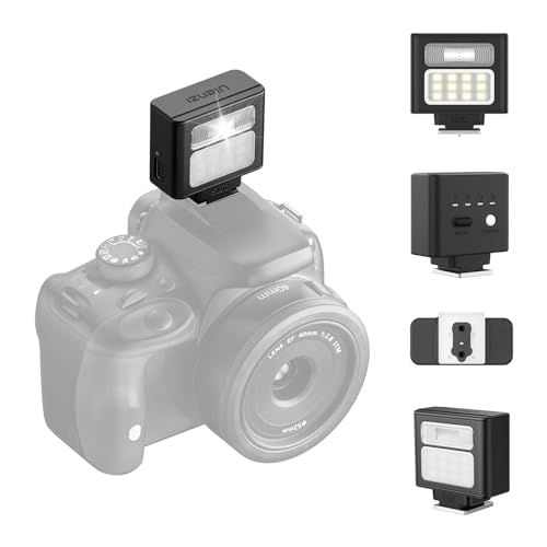 Ulanzi Sl02 Flash Fotografico Portatile, Gn8, Luminosità Regolabile 4 Livelli, Ricarica Rapida Type-C, Modalità Luce Continua, Compatibile Con S0Ny/Ca