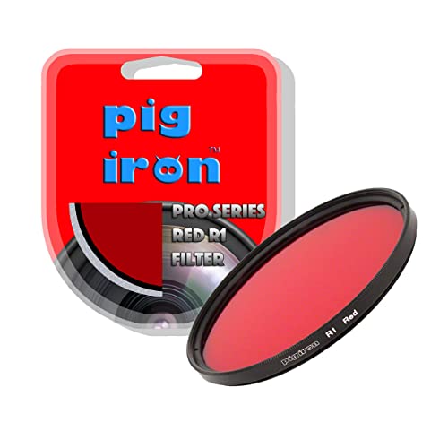 Pig Iron Red R1 Pro Filter. Contrasto Booster Per Fotografia In Bianco E Nero. Effetto Speciale Filtro Obiettivo Fotocamera (55Mm)