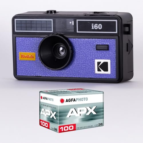 Kodak Da00259 - Confezione Fotocamera I60 E 1 Pellicola 100 Iso A 36 Pose, Obiettivo Ottico 31 Mm, Adatto Per Pellicole Iso 200/400/800, Per Pellicole
