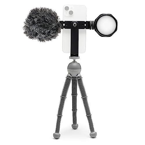 Joby Beamo Reel Creator Kit Treppiede Flessibile Con Attacco Griptight 360 Per Smartphone, Wavo Mobile E Beamo Reel Per Smartphone E Fotocamera Mirror