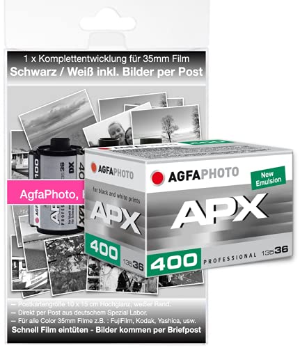 Agfaphoto Apx 400 Or Fomapan 400 - Macchina Fotografica Usa E Getta - Bianco/Nero, Con Borsa Di Sviluppo Per Un Massimo Di 36 Immagini A Colori/Spediz