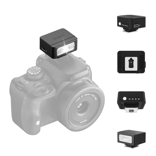 Ulanzi Sl01 Flash Mini Compatto Per Fotocamere, Potenza Gn8, Colore Naturali 6500K, Caricabatteria Ricaricabile Type-C, Ideale Per Scatti Esterni E Po
