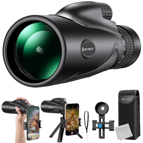 K&F Concept 8-32X50 Hd Monoculare Telescopio Continuo Zoom Con Clip Per Cellulare Per Birdwatching, Caccia, Escursionismo, Concerti