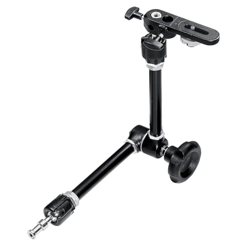 Manfrotto 244 Braccio Magic Arm A Frizione Variabile Con Staffa (Nero) Per Fotografi E Videografi