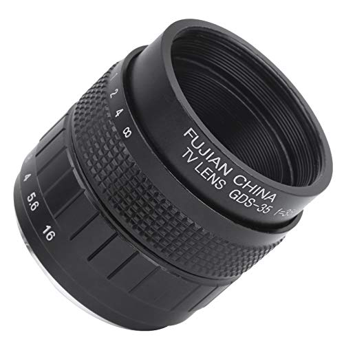 Gostcai Obiettivo Per Film Cctv F1.7 Da 35 Mm/Obiettivo Cctv Per Obiettivo Per Fotocamera Mirroeless Con Attacco C Con Rivestimento Multistrato Mc, 12