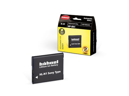 Hahnel Hl-N1 Li-Ion Batteria Sostitutiva Per Fotocamera Sony Np-Bn1 Compatibile Con Wx5 Wx7 Wx9 W320 W350 W390 W560 W570 W590