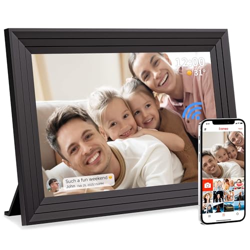 Cornice Digitale Foto Wifi Portafoto - 10,1 Pollici 1280 X 800 Hd Memoria 32 Gb Cornici Digitali Elettronica Per Video Rotazione Automatica Ips Touch