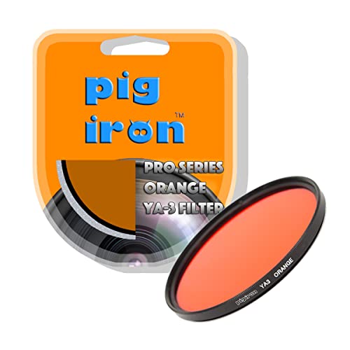 Pig Iron Orange Ya3 Pro Filter. Booster A Contrasto Per Fotografia In Bianco E Nero, Filtro Obiettivo Fotocamera Effetti Speciali (77Mm)
