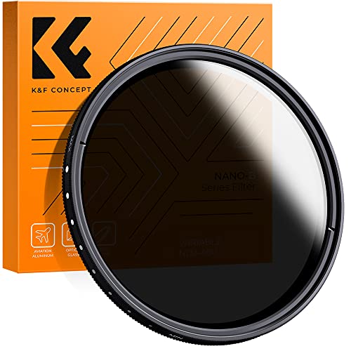 K&F Concept Nano-B Filtro Variabile Nd2-400 (1-9 Stops) In Vetro Ottico Per Obiettivi 46Mm
