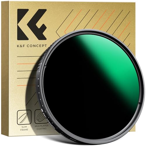 K&F Concept Nano-D Filtro Variabile Nd3-1000 (1.5-10 Stops) Per Video E Foto Di Fotografia Naturalistica E Paesaggistica