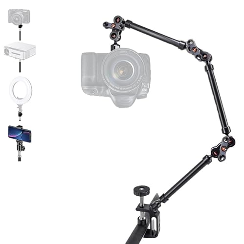 Newfun Magic Arm, Braccio Magico, Braccio Articolato, Treppiede Da Tavolo Regolabile Con Treppiede Da Tavolo Con Staffa A Braccio Articolato Per Fotoc