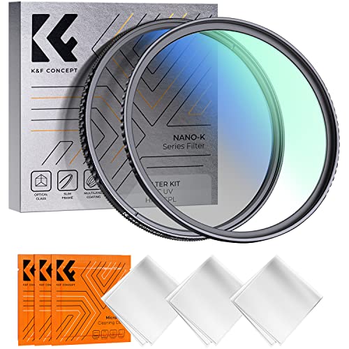 K&F Concept Nano-K Kit 72Mm Filtro Uv+Filtro Polarizzatore Circolare Per Obiettivi 72Mm