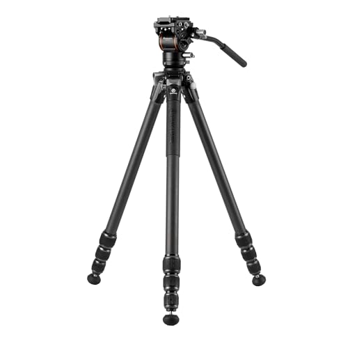 Vanguard Alta Pro 3Vl 264Cv14 - Treppiede Video In Carbonio, Testa Veo Pv-14 E Base Di Livellamento