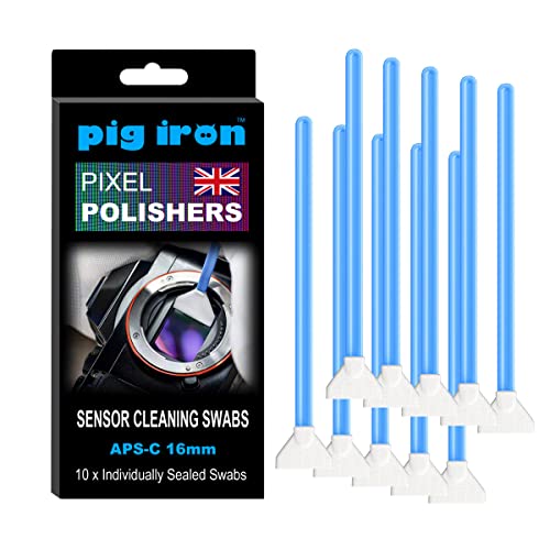 Pig Iron Pipp16 - Lucidatrici Per Pixel, Pro Sensore, Per Fotocamere Aps-C Mirrorless E Dslr, Confezione Da Dieci Tamponi Da 16 Mm.
