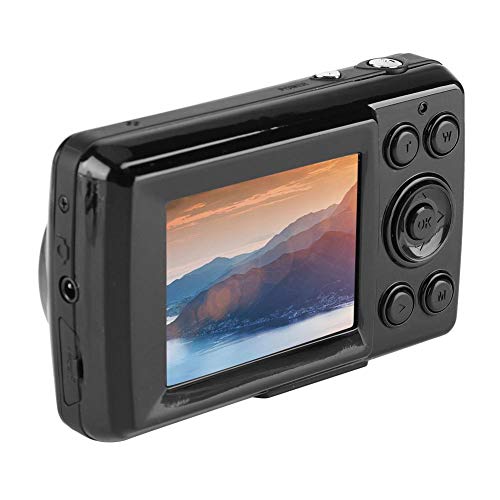 Mini Fotocamera Digitale, Videocamera Digitale Zoom 16X 4X Hd, Videocamera 720P 30Fps Ad Alta Definizione Per Adulti/Anziani/Bambini (Nero)