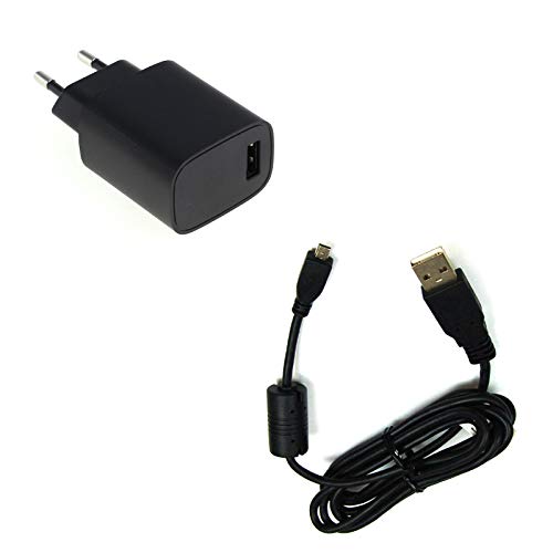 Bg Akku24 Caricabatterie E Cavo Di Ricarica, Cavo Dati, Cavo Usb Per Medion Life E44056 Md 87657, E44047 Md 87257, E43004 Md 86947, E43009 Md 86631, E