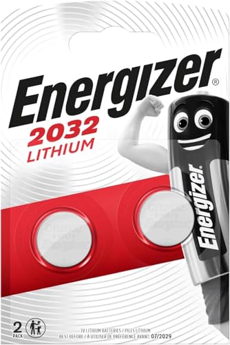Energizer Max - Confezione Da 2 Batterie A Bottone Al Litio Cr2032, Senza Mercurio Aggiunto E Potenza Per Piccoli Dispositivi Come Dispositivi Medici,