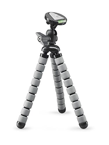 Cullmann 50065 Alpha 655 Flessibile Mini Treppiede Con Testina Rotante E Sistema Di Attacco Rapido, Grigio, 25 Cm