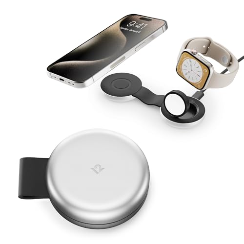 Twelve South Butterfly 2 In 1 Caricabatterie Wireless Compatto Pieghevole Con Adattatore Da Viaggio, Ricarica Magsafe Duo Da 15 W Per Iphone, Airpods 