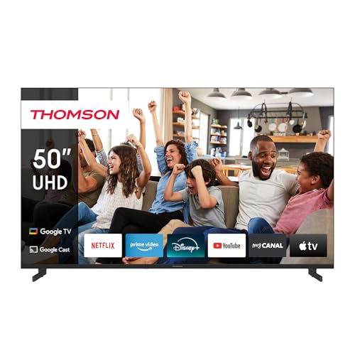 Thomson 50 Pollici (127Cm) Google Tv 4K Uhd Controllo Vocale Google Assistant Smart Tv - 50Ug4S14-2024