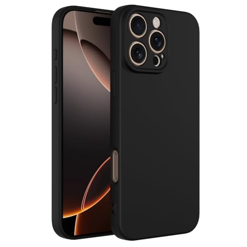Captor Cover Custodia Colorata In Silicone Liquido Per Iphone 16 Pro Max, Alta Qualità Con Bordo Rialzato Per Schermo E Protezione Fotocamera Morbida