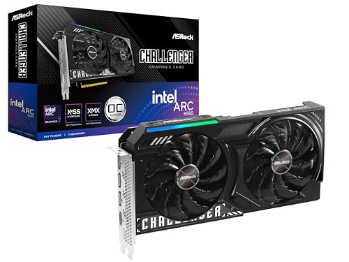 Asrock Scheda Grafica Intel Arc B580 Challenger 12 Gb Oc Gddr6 19 Gbps 192 Bit 2740 Mhz 650 W 7680 X 4320 Dual Fan