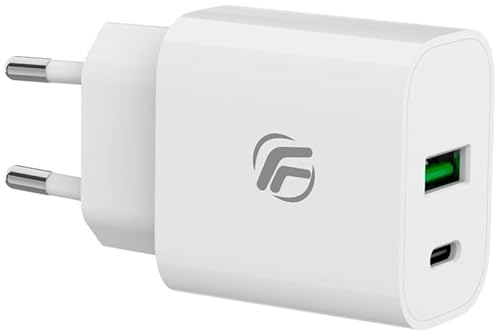 Fenner Tech 20W Caricatore Universale Usb-C + Usb-A Fast Charge
