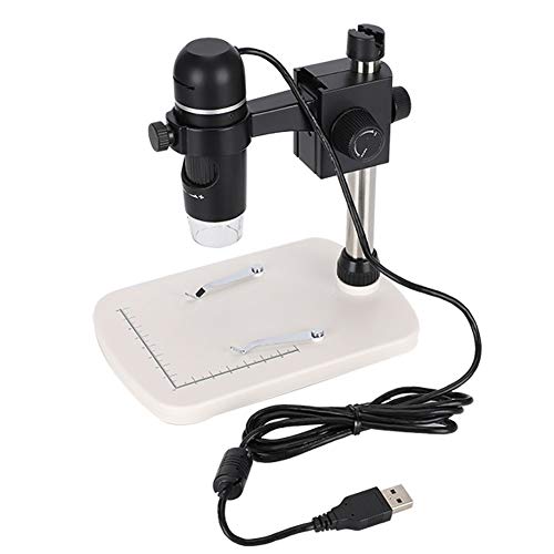 Microscopio Digitale, Microscopio Elettronico 300X 5Mp Microscopio Digitale Professionale Hd Usb Misurazione Led + Supporto Per Valutatore, Studenti,