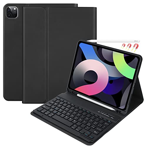 Tastiera Per Ipad Air 5 2022/Ipad Air 4/Ipad Air 11 Pollici/Ipad 11 2022/2021/2020/2018, Custodia Per Ipad 10.9 Con Tastiera Italiana Bluetooth Senza