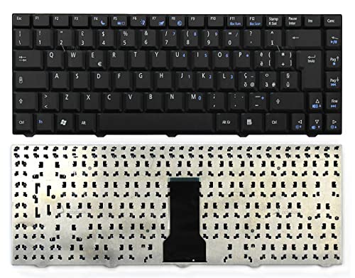 Click Help Tastiera Notebook Compatibile Sostitutivo Per Acer Emachines D500 D520 D530 D720 E520 E700 E720 M575 (Nera)